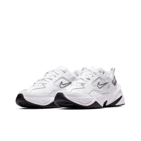 Nike M2K Tekno plate-forme hommes femmes chaussures de course semelle épaisse rétro résistant à l'usure papa chaussures blanc – Image 2