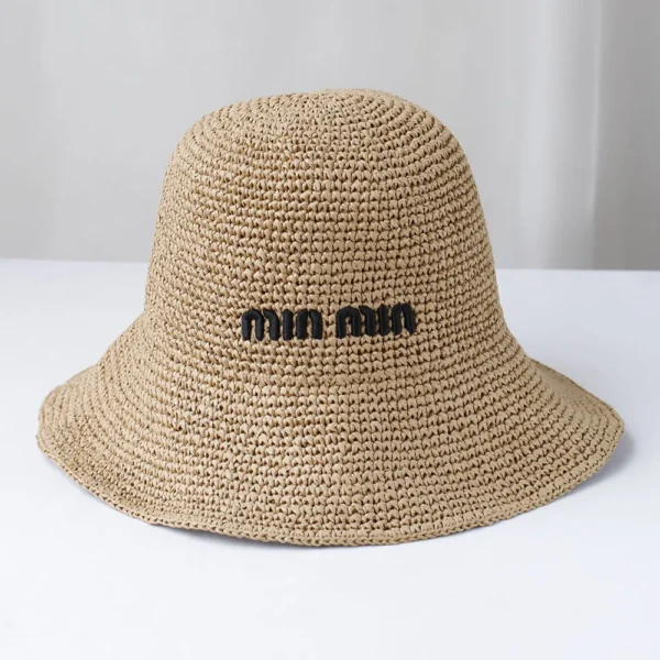 Nouvelles femmes Chapeau de soleil large bord chapeaux de plage femmes été Chapeau de paille pliable Chapeau de soleil Chapeau Femme plage Protection UV Casquette – Image 3